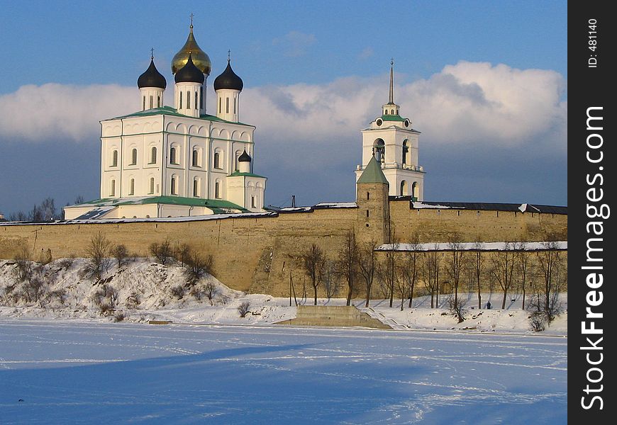 Ancient Russian city created in the ninth century. Ancient Russian city created in the ninth century