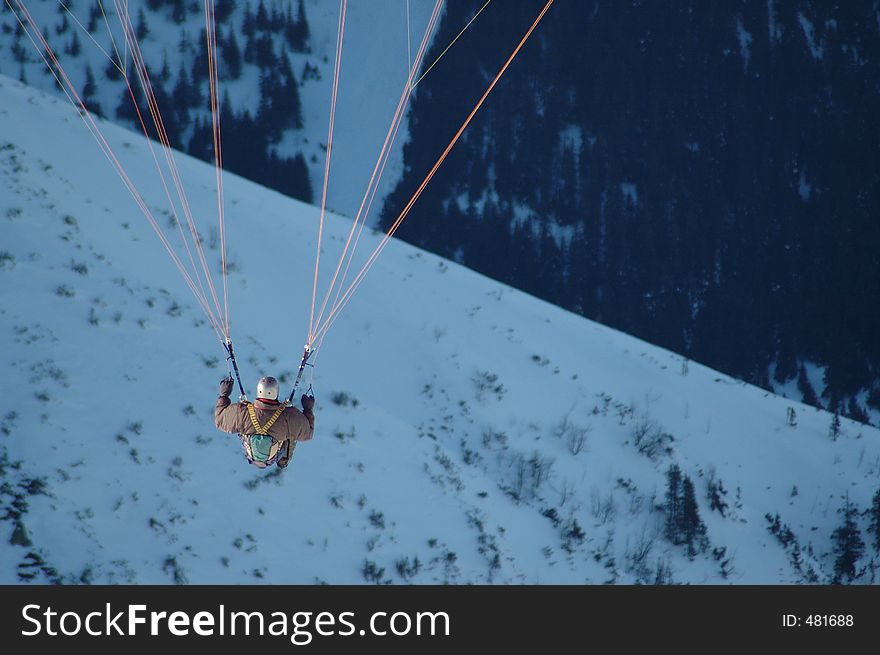 Hang-glider. Hang-glider