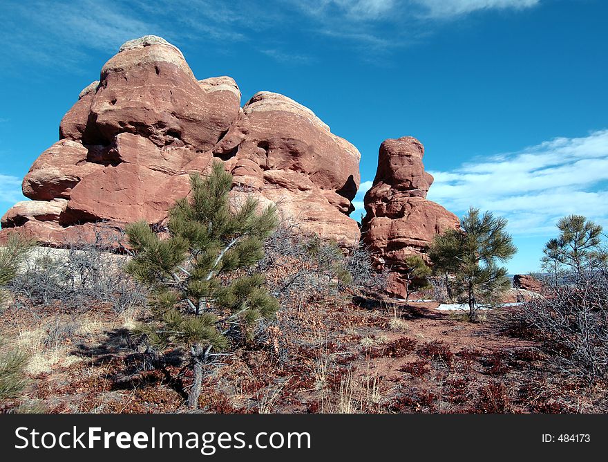 Colorado Sandstone rock formation. Colorado Sandstone rock formation