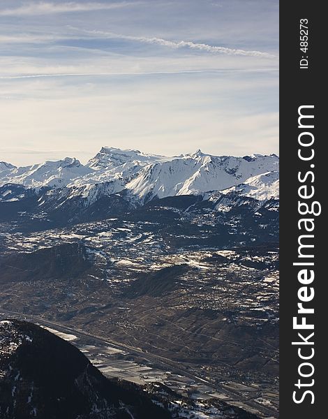 View of the alps (Valais, Switzerland). View of the alps (Valais, Switzerland)