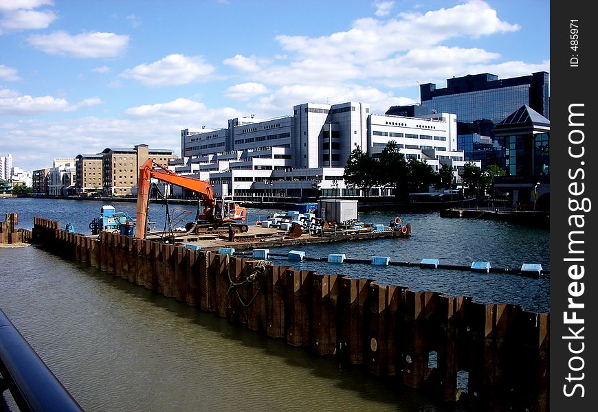 This is one of many scenes in London's Docklands. This is one of many scenes in London's Docklands.