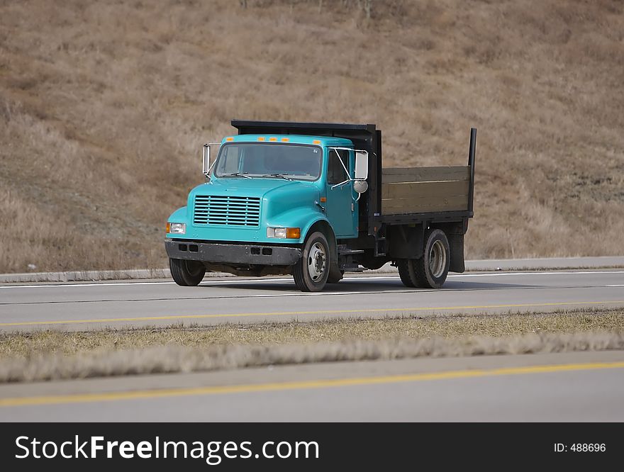 Dump Truck on Highway