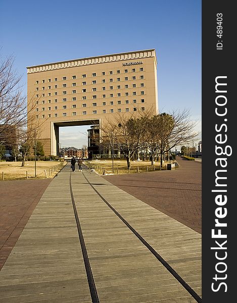 Modern building in Minato Mirai of Yokohama, Japan