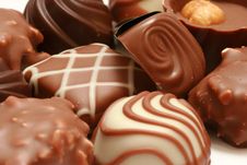 Assorted Chocolates Stock Images
