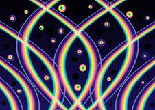 Neon Space Eyes Royalty Free Stock Image Neon Space Eyes Royalty Free Stock Image