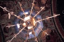 Golden Chandelier Royalty Free Stock Photo Golden Chandelier Royalty Free Stock Photo