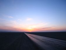 Sunset Of Dunhuang Stock Image
