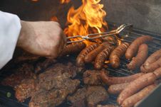 Sausage Barbecue Royalty Free Stock Photo Sausage Barbecue Royalty Free Stock Photo