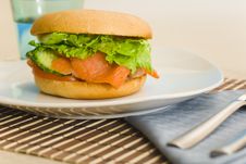 Breakfast Bagel Royalty Free Stock Photography Breakfast Bagel Royalty Free Stock Photography