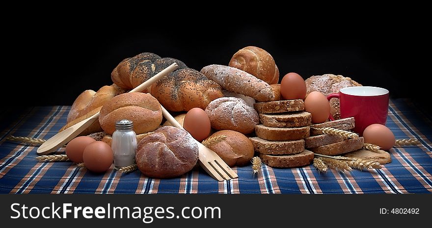 Bunch of divers fresh baking. Bunch of divers fresh baking