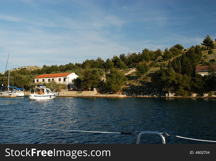 Sailing on the Adriatic sea, Croatia. Sailing on the Adriatic sea, Croatia