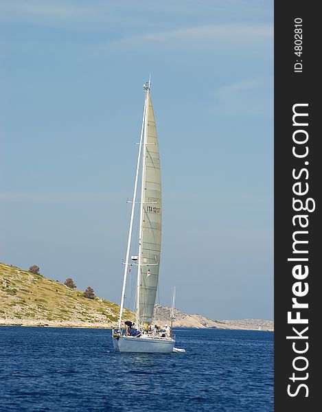 Sailing on the Adriatic sea, Croatia. Sailing on the Adriatic sea, Croatia