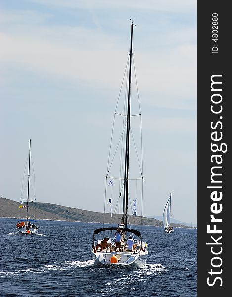 Sailing on the Adriatic sea, Croatia. Sailing on the Adriatic sea, Croatia