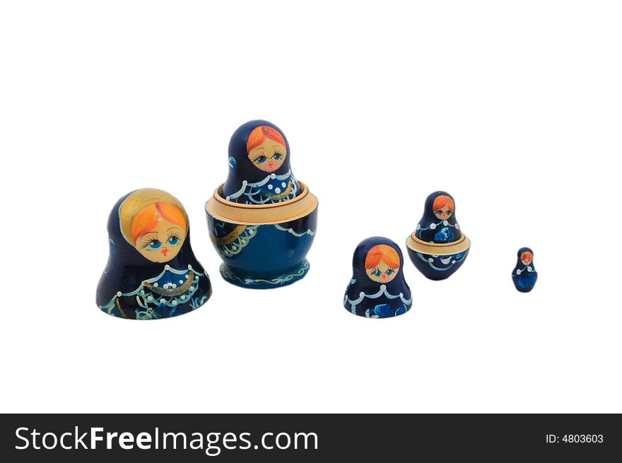 Hand painted Russian matryoshka nesting dolls