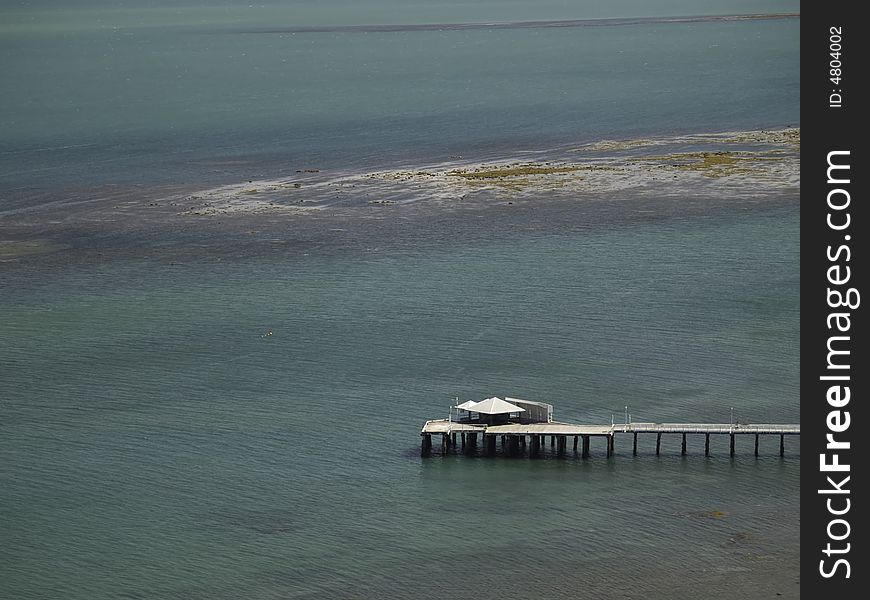 A pier on Magnetic island in Australia. A pier on Magnetic island in Australia.