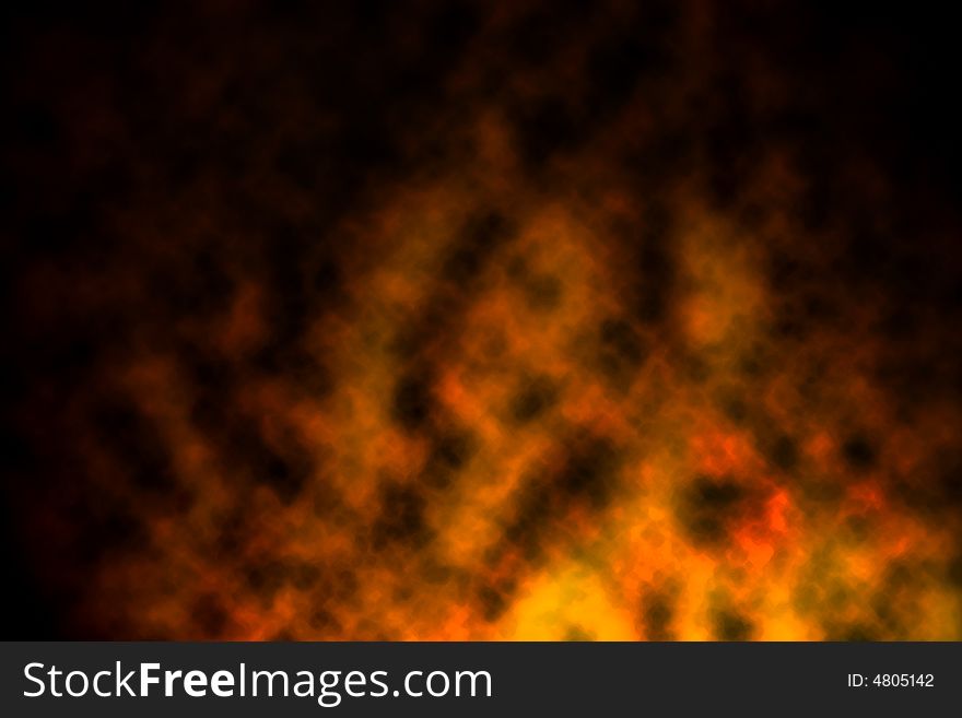 Fire looking abstract background, created in photoshop
