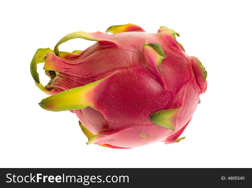 Pitaya (dragon fruit) isolated on a white background