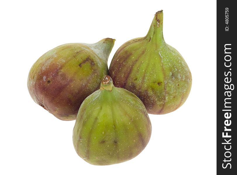 Fresh figs isolated on a white background. Fresh figs isolated on a white background