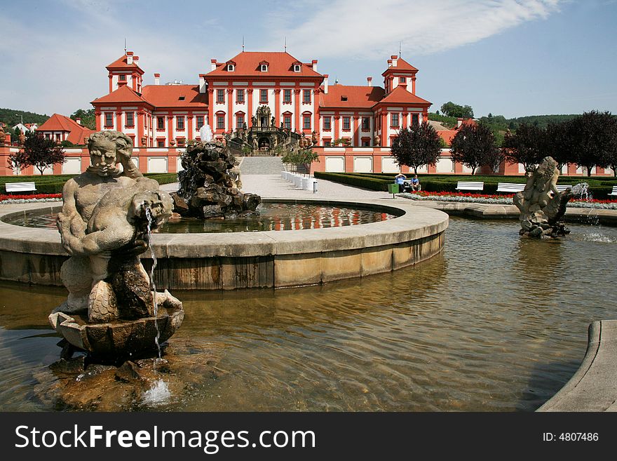 Baroque castle in Prague -Troja /Czech Republic /. Baroque castle in Prague -Troja /Czech Republic /