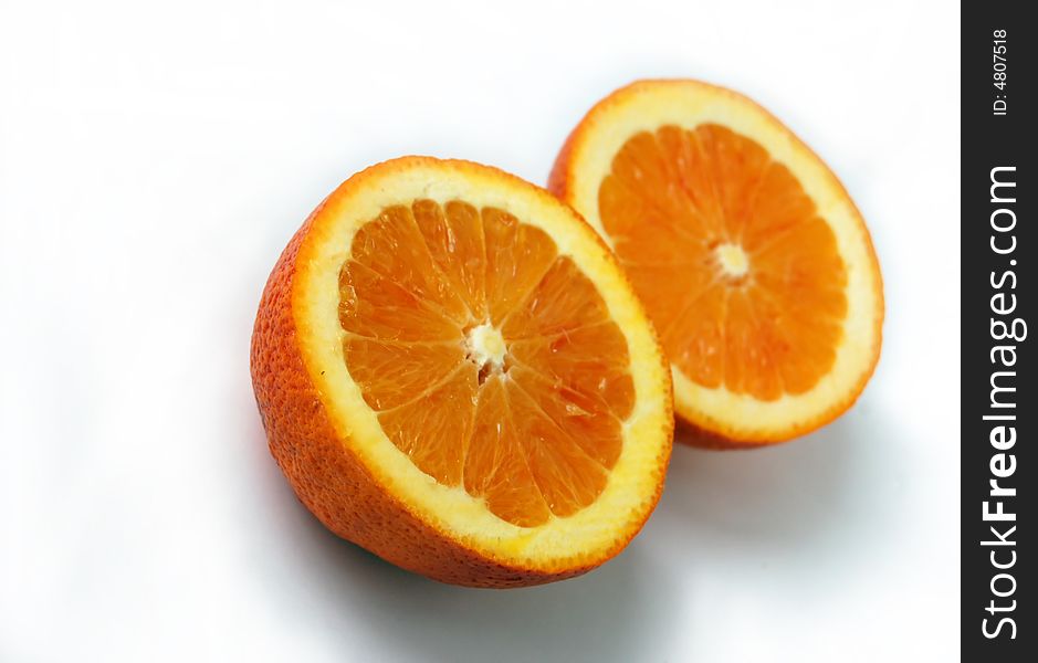 Two Slices Of Oranges