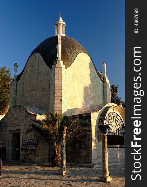 Chapel of the french mission in the Jerusalem. Chapel of the french mission in the Jerusalem