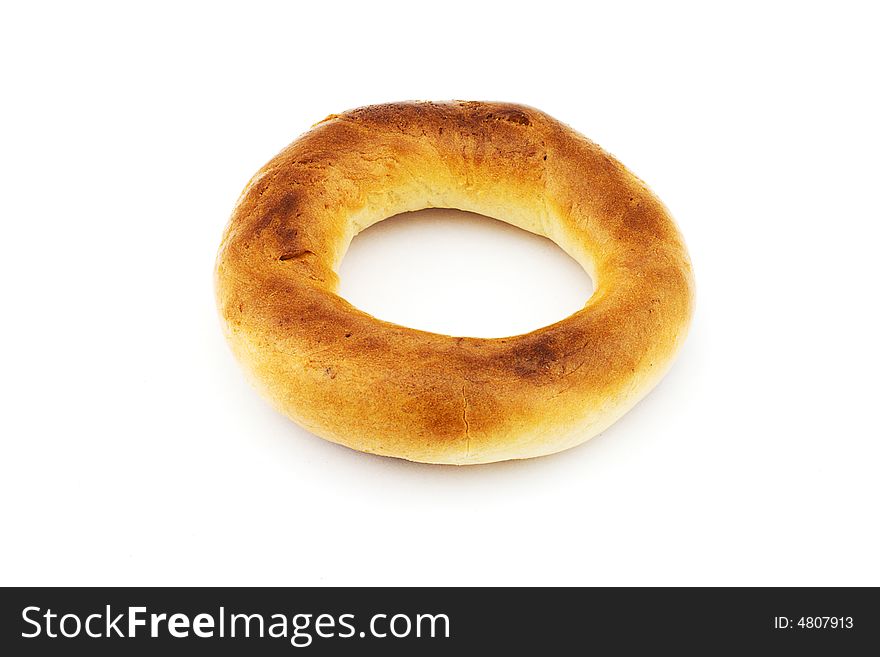 Isolated photo of an fresh russian bagel