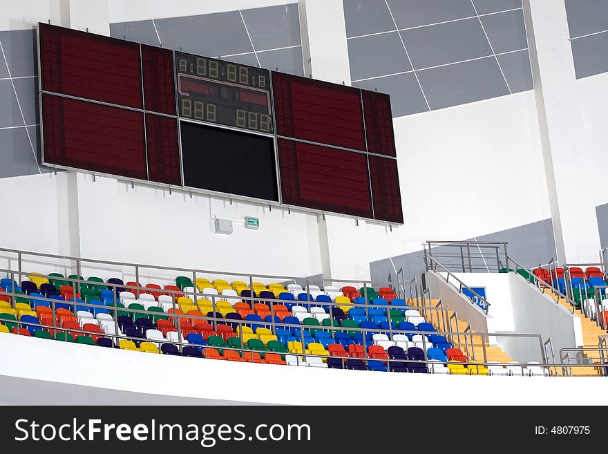 Interior of stadium