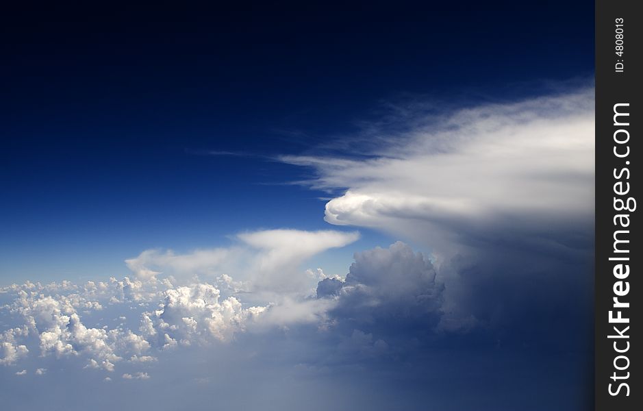 Clouds - view from the plane. Clouds - view from the plane