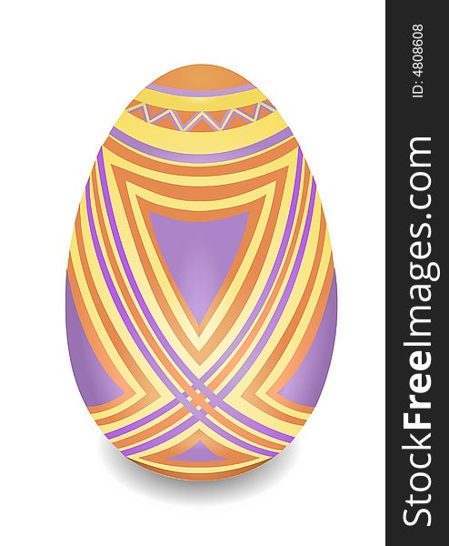 Vector illustration of an easter egg