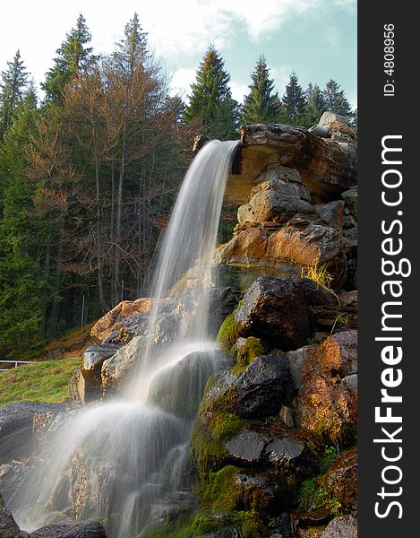 The Wonder spring in the Carpathians. The Wonder spring in the Carpathians