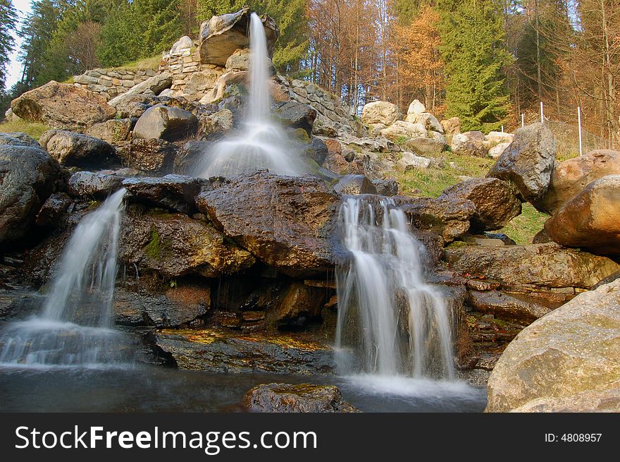The Wonder spring in the Carpathians. The Wonder spring in the Carpathians