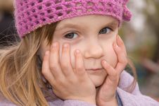 Pretty Toughful Girl Stock Photos