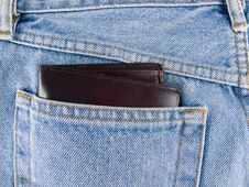 Jeans And Wallet Royalty Free Stock Photography