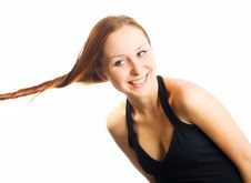 Young Girl With Red Twisted Hair Stock Images Young Girl With Red Twisted Hair Stock Images