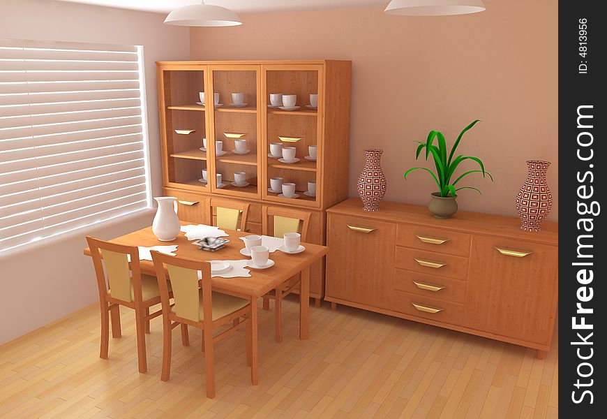 Modern interior design apartment blind comfort 3d. Modern interior design apartment blind comfort 3d