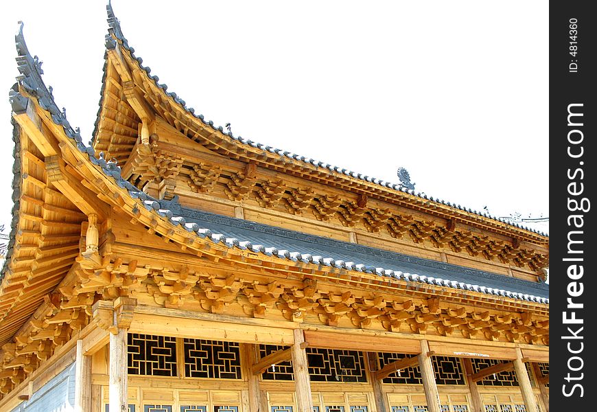 Ancient Chinese wooden structure construction details. Ancient Chinese wooden structure construction details.
