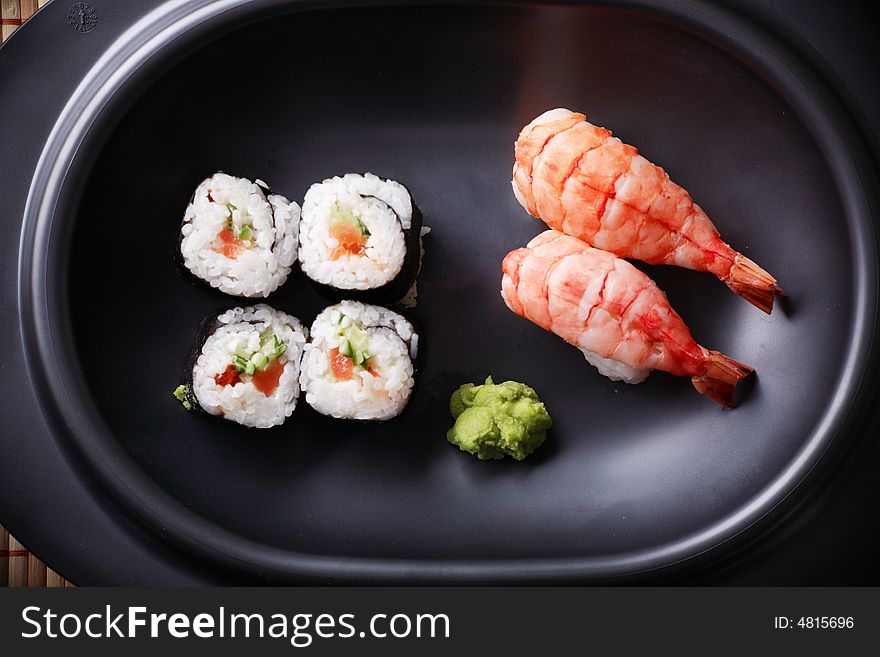 Japanese cuisine: seafoods and other. Japanese cuisine: seafoods and other