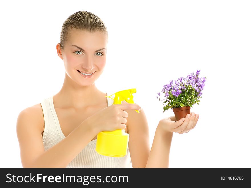 Woman Maintaining Flower