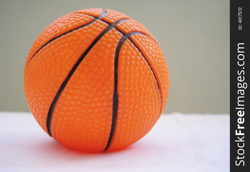 A close-up for a basket ball, toy