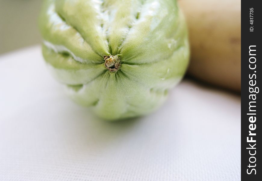 A close-up for bitter gourd, nature texture