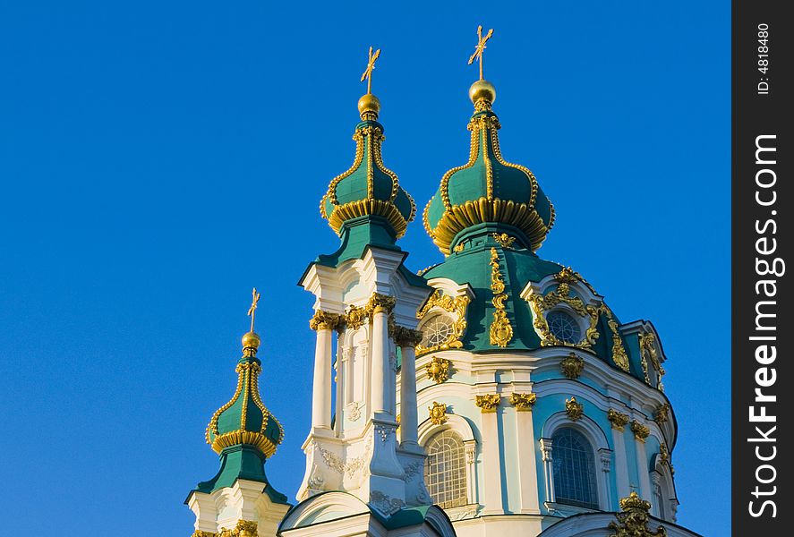 St. Andrew's Cathedral in Kiev tha capital of Ukraine