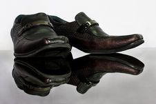 Man Leather Shoe Royalty Free Stock Image Man Leather Shoe Royalty Free Stock Image