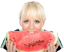 A Slice Of Water-melon Royalty Free Stock Photo
