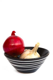 Onion And Garlic Royalty Free Stock Images Onion And Garlic Royalty Free Stock Images