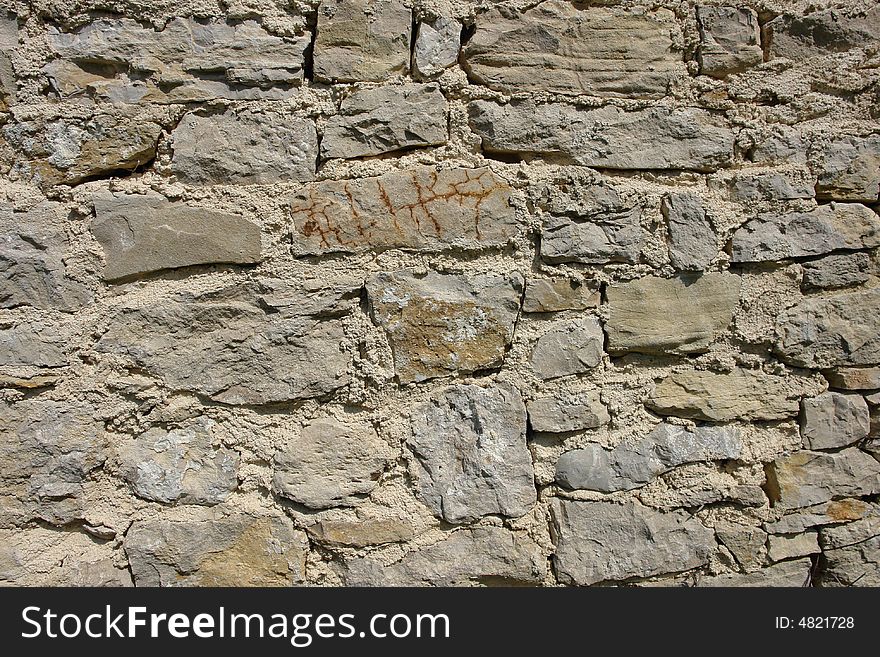 Traditional stone wall in Istria Croatia