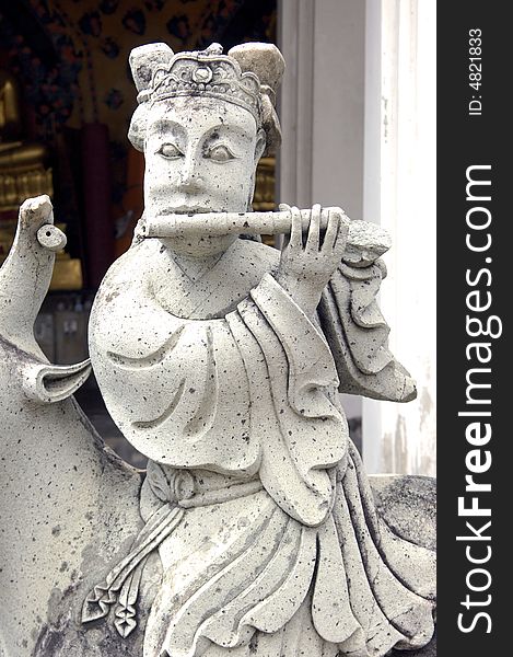 Thailand, bangkok: Arun temple s statue