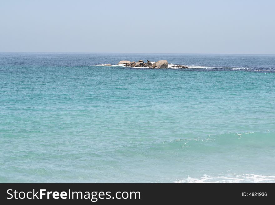 Clifton Beach, South Africa, Cape Town, Granite Island