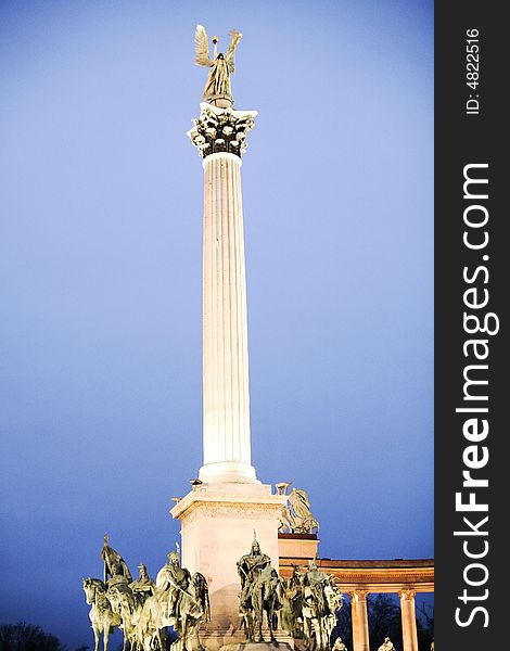 Monument to heroes on the area of heroes