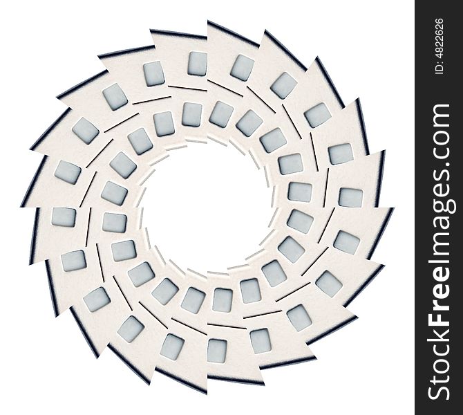 Abstract figure in the form of disk.