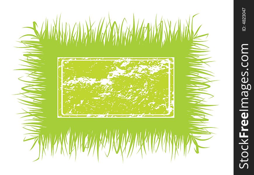 Vector foliage background, with green grass. Spring colors. Vector foliage background, with green grass. Spring colors.